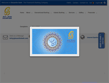 Tablet Screenshot of ghazanfarbank.com